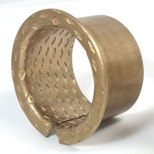 Flanged wrapped bronze bushing